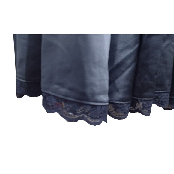 Thirty Thirty LA Satin Milkmaid Lace Up Dress M Renaissance Festival Goth NEW - Picture 6 of 9